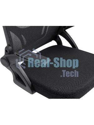 Кресло Defender Office черный, сетка, 120 кг, регулируемые подлокотники