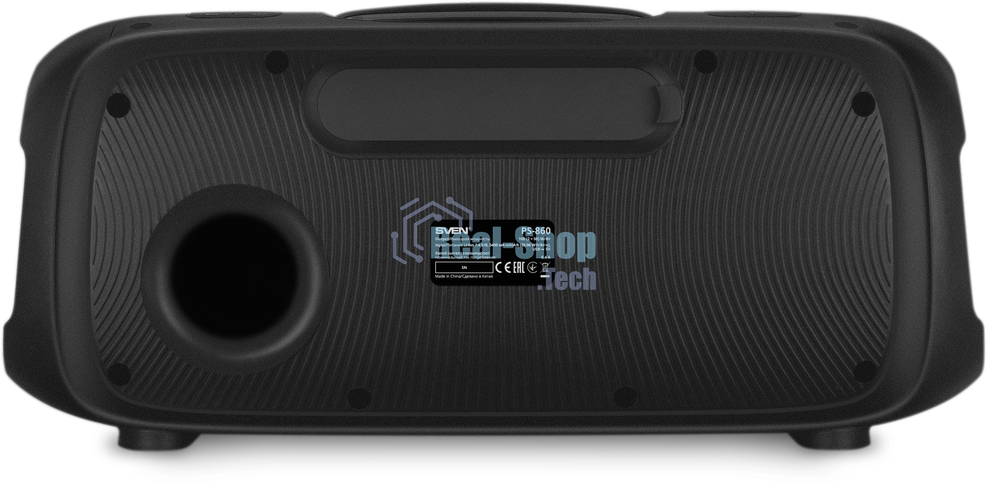 Портативная колонка Sven PS-860 черный 100W 1.0 BT/3.5Jack 5400mAh (SV-022518)