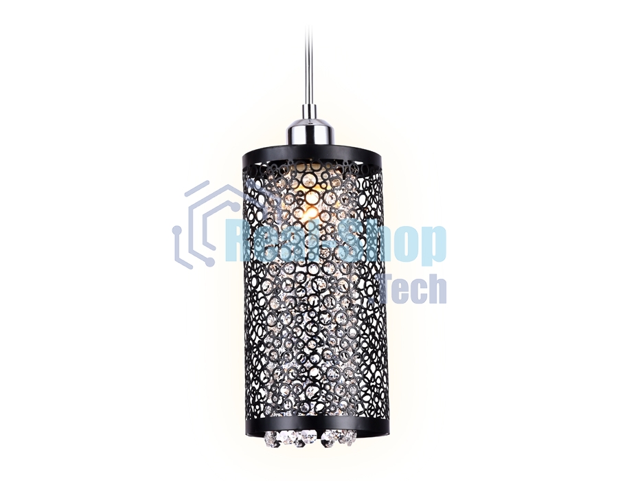 Светильник Ambrella light TR3637 CH/BK хром/черный E14 max 40W D130*1100