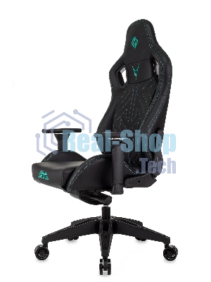 Кресло игровое Knight Titan черный эко.кожа, крестов. пластик