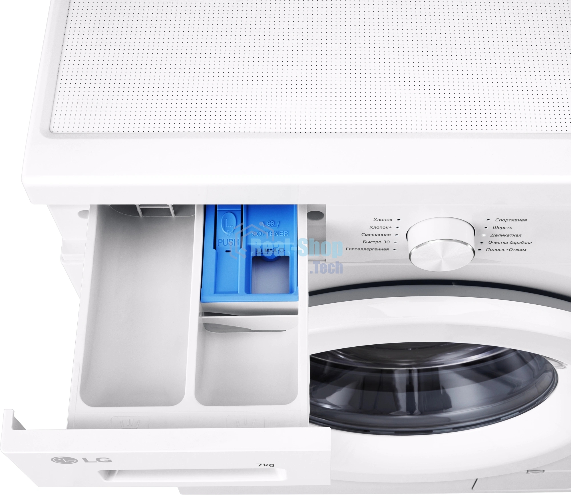 Стиральная машина LG F2Y1HS3W белый, загрузка фронтальная 7 кг, 1200 об/мин., класс: А