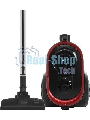 Пылесос Vitek VT-CV1880 черный/красный, 400/2000 Вт, уборка сухая, пылесборник контейнер 2,5 л