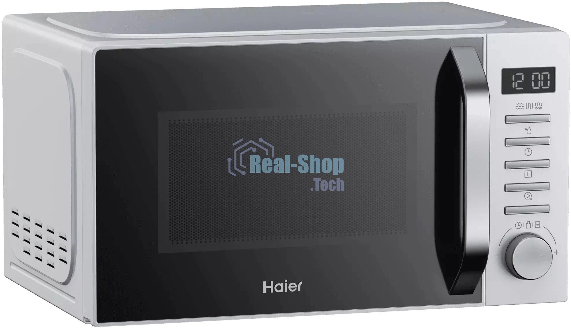 Микроволновая печь Haier HMB-DG208SA серебристый, 20 л, 800 Вт, переключатели - кнопки, поворотный механизм