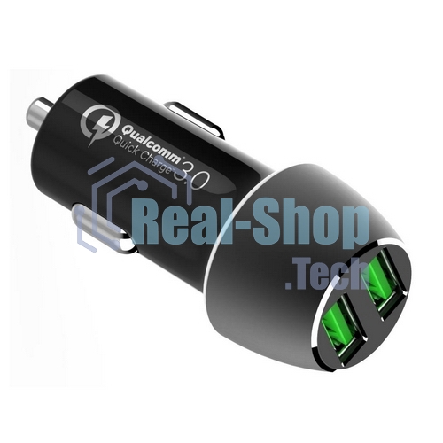 Автомобильное ЗУ ACD 36Вт, 2xUSB QC, 3.6~12В/3А RTL
