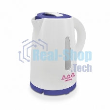 Чайник электрический Мастерица ЕК-1701M белый/фиолетовый