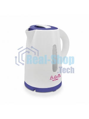Чайник электрический Мастерица ЕК-1701M белый/фиолетовый