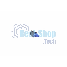 Выключатель клавишный Rexant круглый 12V 16А (3с) ON-OFF синий с подсветкой