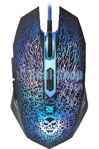 Мышь проводная Defender Shock GM-110L черный, 3200 dpi, USB, кнопки - 6