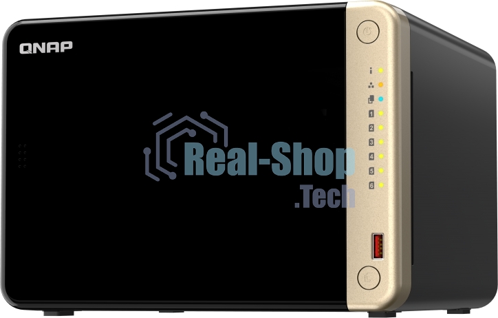 Сетевое хранилище NAS Qnap Original TS-664-8G 6-bay настольный Celeron N5095