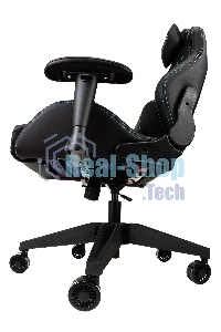 Кресло игровое Knight Outrid Smile черный эко.кожа крестов. пластик