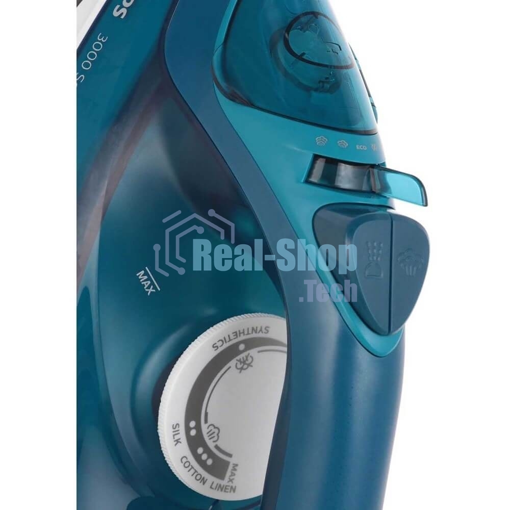 Утюг Philips DST3040/70 бирюзовый/белый, 2600 Вт, 40 г/мин, 200 г/мин, 300 мл