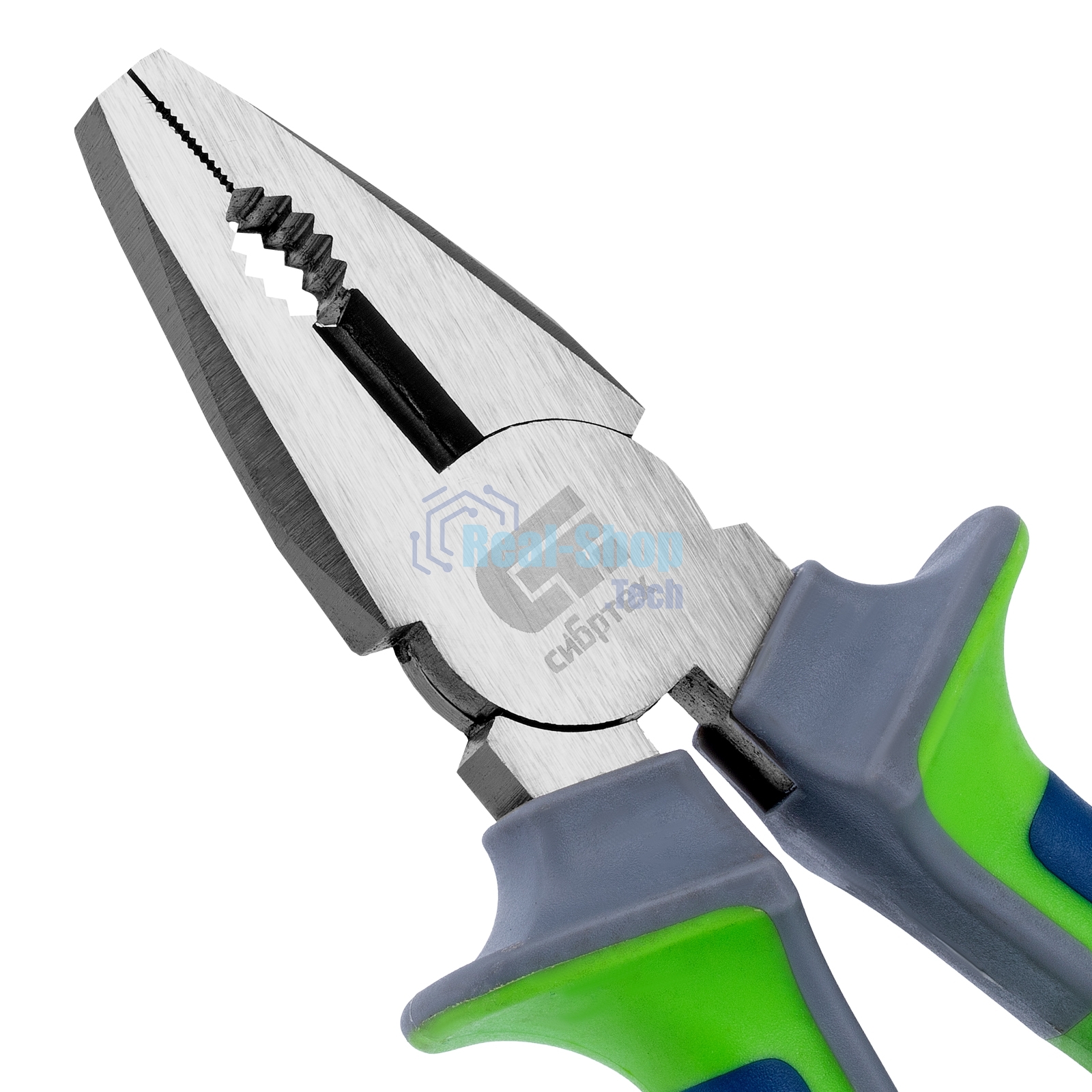 Плоскогубцы Сибртех комбинированные, 200 мм, фосфатирование, трехкомпонентные рукоятки