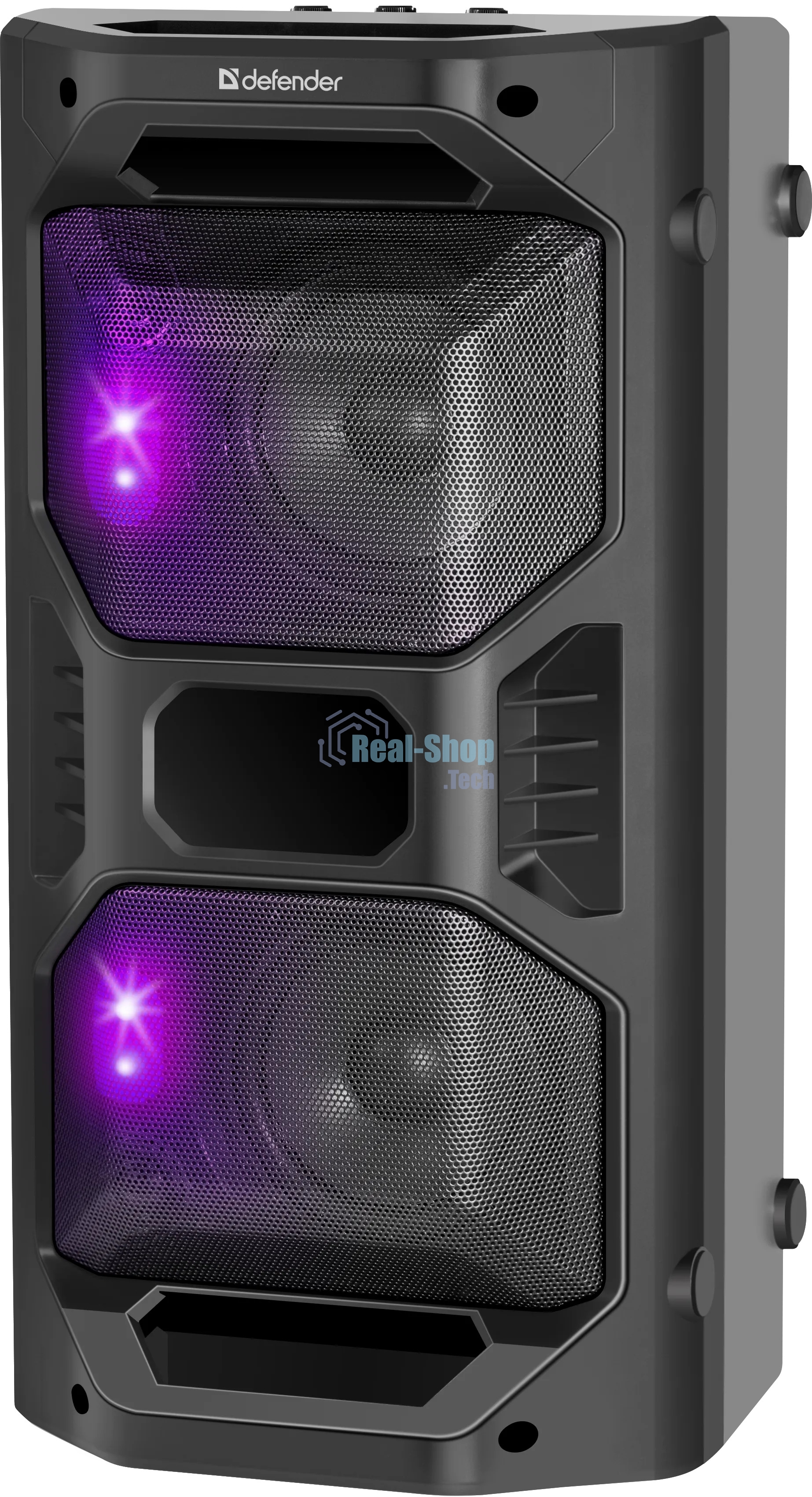 Портативная акустика Defender Rage 50 Вт Light/BT/FM/USB/LED/TWS черный