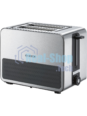 Тостер Bosch TAT7S25 серебристый, 1050 Вт, 2 слота