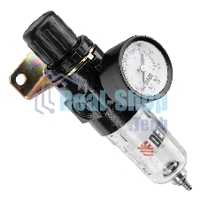 Фильтр-регулятор Denzel FR1500, 10 бар, 1500 л/мин, 1/4