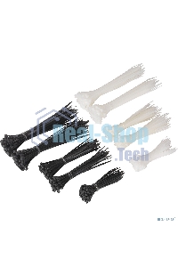 Стяжка (хомут) нейлоновая ExeGate CV66-200x3.6W (нейлон 6.6, 200x3.6 мм, неоткрывающаяся, halogen free, -40°C - +85°C, белая, 100 шт)