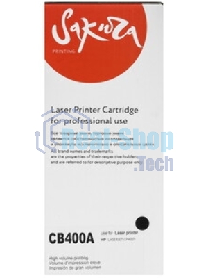 Картридж лазерный Sakura CB400A для HPColor LaserJet CP4005/CP4005n/CP4005dn, черный, 7500 к.