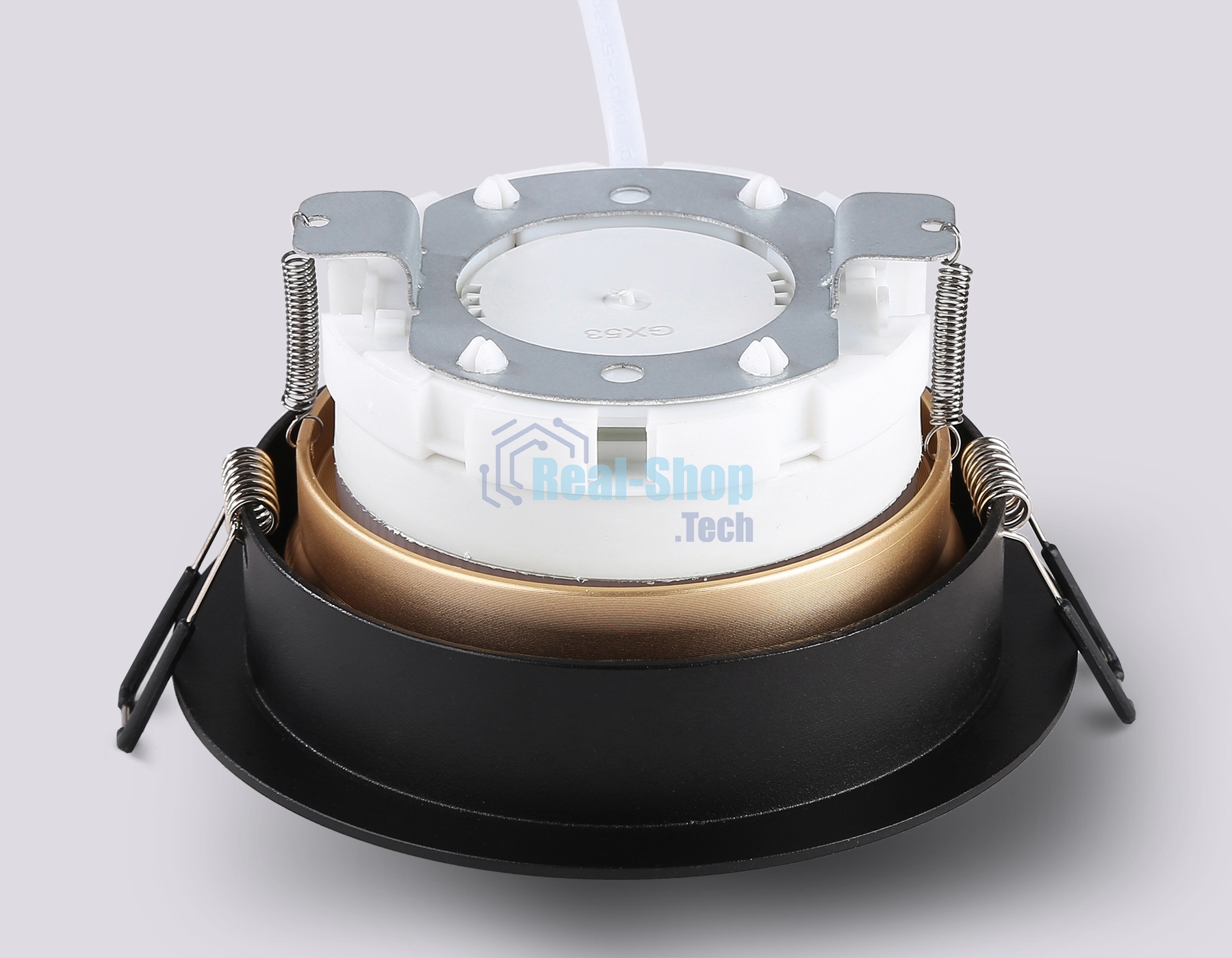 Светильник Ambrella light TN52334 SBK/SGD черный песок/золото песок GX53 max 12W D115*25