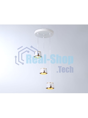 Светильник Ambrella light TN71249/3 WH/GD белый/золото GX53/3 D250*1090