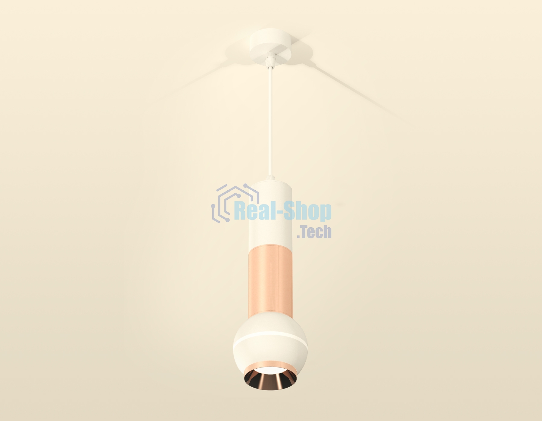 Светильник Ambrella XP1101040 SWH/PPG белый песок/золото розовое полированное MR16 GU5.3 LED 3W 4200K
