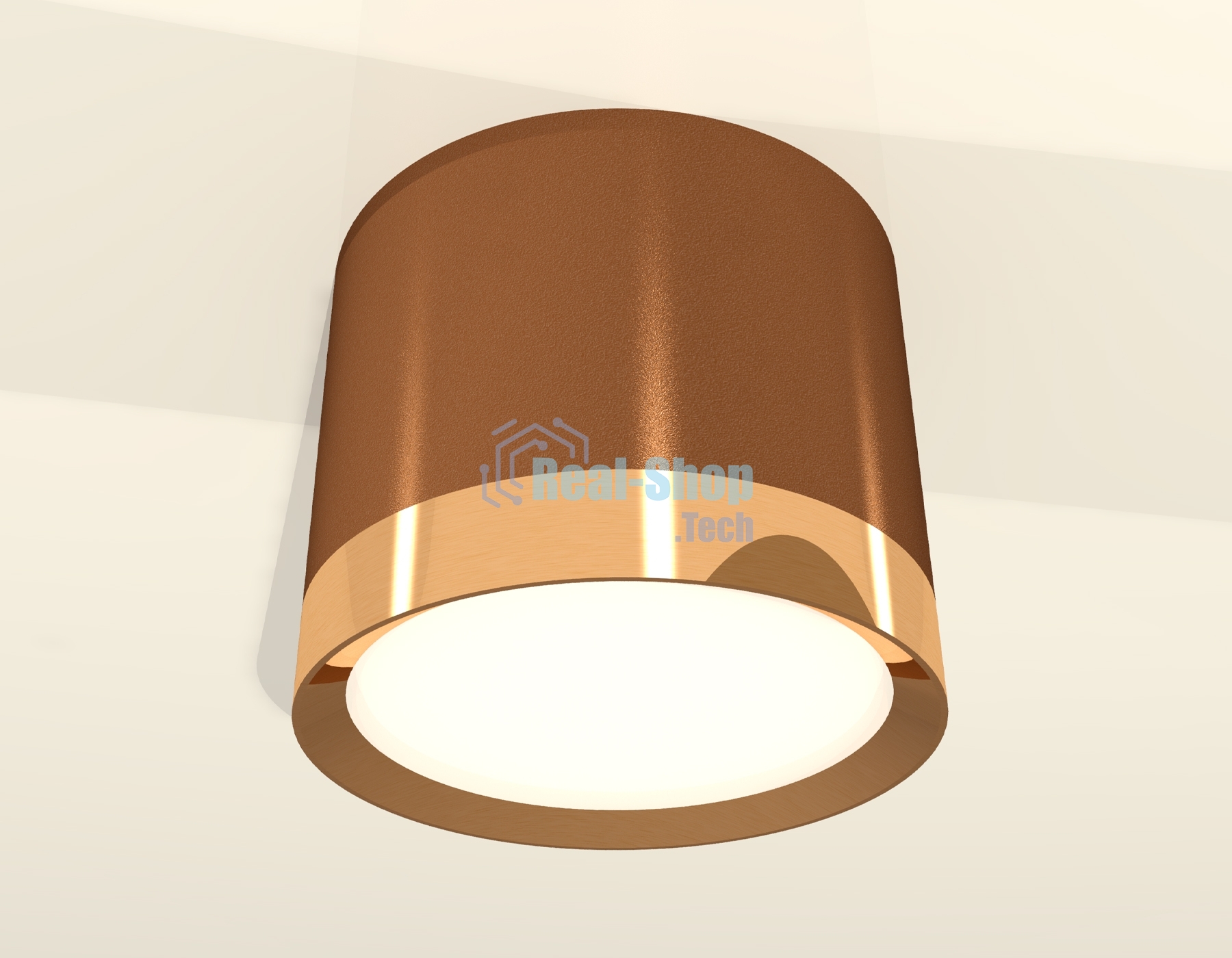 Светильник Ambrella Light XS8117001 SCF/PYG кофе песок/золото желтое полированное GX53 (C8117, N8124)