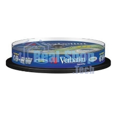 Диск CD-RW Verbatim 700Mb 10x Cake Box (10шт) (43480)