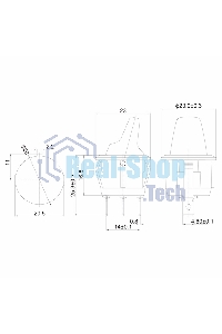 Выключатель клавишный Rexant круглый 12V 16А (3с) ON-OFF синий с подсветкой
