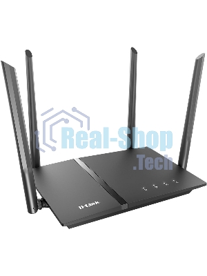Роутер D-Link DIR-1260/RU/R1A, Wireless AC1200 2x2 MU-MIMO Dual-band Gigabit Router with 1 10/100/1000Base-T WAN port, 4 10/100/1000Base-T LAN ports and 1 USB port.802.11b/g/n/ac compatible, up to 300 Mbps