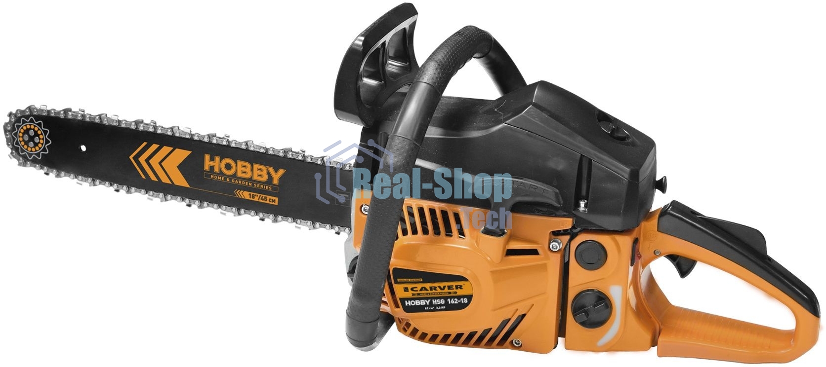 Электрическая цепная пила Carver HOBBY HSG 162-18 2400Вт 3.2л.с. дл.шин.:18