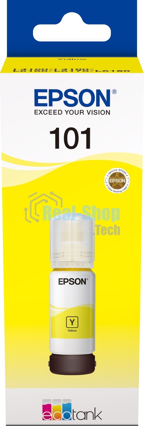 Чернила Epson L101 C13T03V44A желтый (70 мл) для Epson L4150/L4160/L6160/L6170/L6190