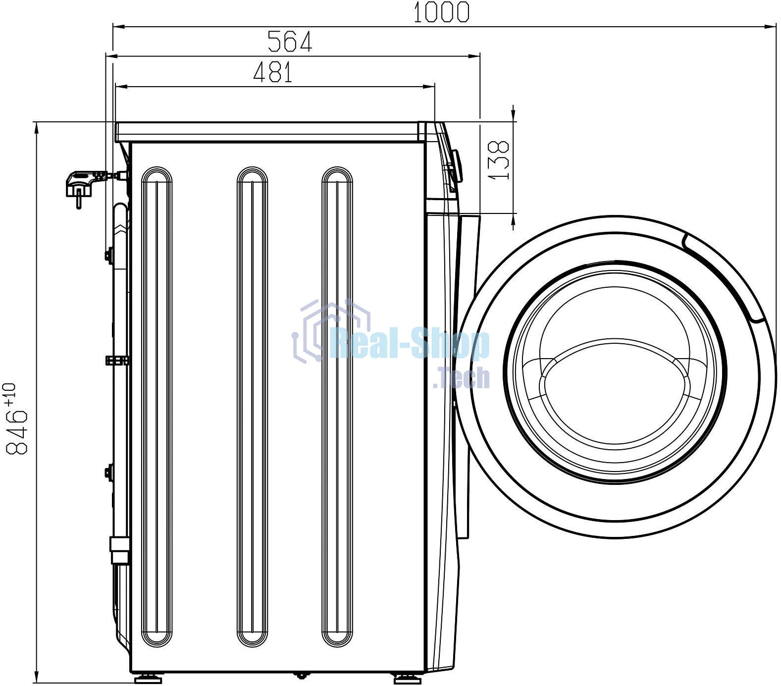 Стиральная машина Atlant СМА 80С1214-01 белый, загрузка фронтальная 8 кг, 1200 об/мин., класс: А+++