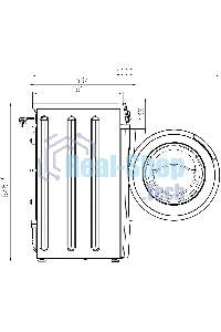 Стиральная машина Atlant СМА 80С1214-01 белый, загрузка фронтальная 8 кг, 1200 об/мин., класс: А+++
