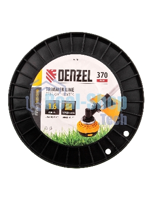 Леска для триммера Denzel квадрат 1,6мм х 370м, на DIN катушке FLEX CORD