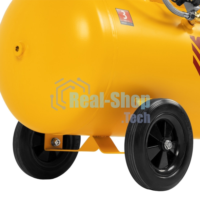 Компрессор безмаслянный малошумный Denzel DLS 2250/100, 2250 Вт, 3х750, 100 л, 410 л/мин блок упр