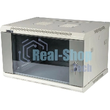 Шкаф настенный серии Pro, 4U 600x450, стеклянная дверь
