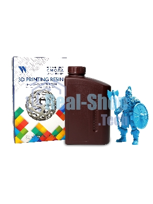 Фотополимерная смола NVPrint Plant Based Resin Clear Blue для 3D печати 1 кг (бут)