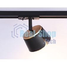 Трековый однофазный светильник Ambrella light GL5344 BK/GD черный/золото GX53 D100*66