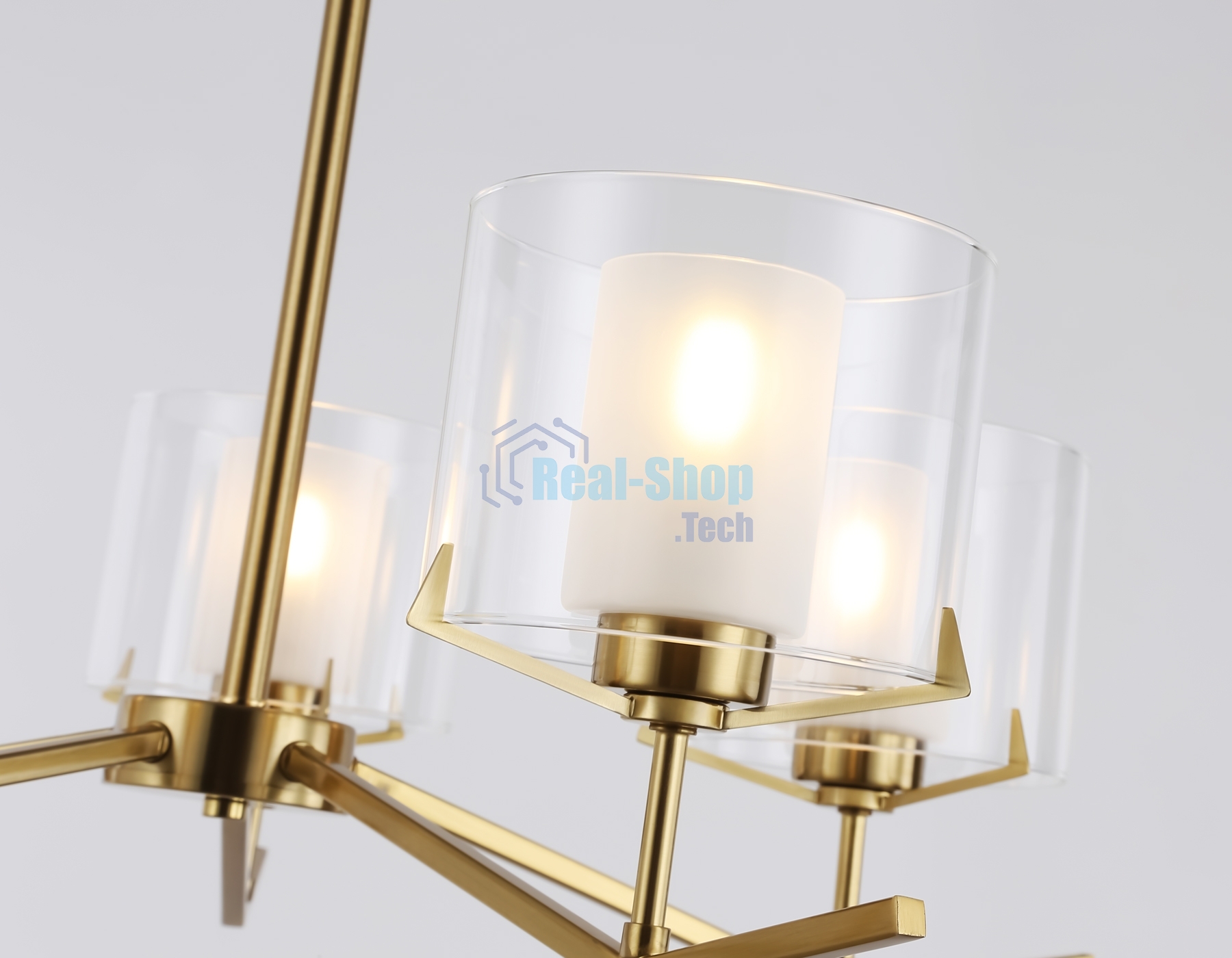 Светильник Ambrella light LH57007/5 BS/FR латунь/белый матовый E14/5 max 40W D690*390