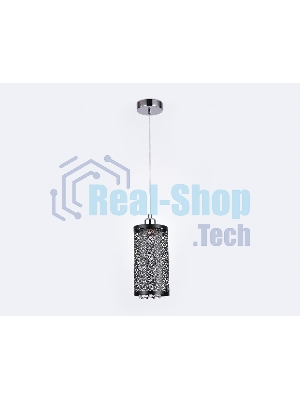 Светильник Ambrella light TR3637 CH/BK хром/черный E14 max 40W D130*1100