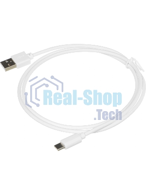 Кабель USB (m)-USB Type-C (m) 1м белый