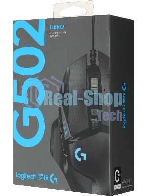 Мышь проводная Logitech G502 HERO черный, 25600 dpi, USB, кнопки - 11