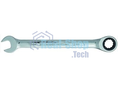 Ключ Matrix комбинированный трещоточный 13мм CrV зеркальный хром professional