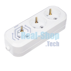 Колодка Rexant 3 гнезда с заземлением 11-8704