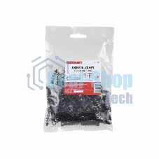 Дюбель-хомут нейлоновый прямоугольный Rexant 5-8 мм, черный, упаковка 100 шт.