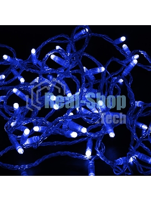 Гирлянда Neon-night Нить 10м, постоянное свечение, прозрачный ПВХ, 24В, Синий