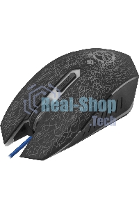 Мышь проводная Defender Shock GM-110L черный, 3200 dpi, USB, кнопки - 6