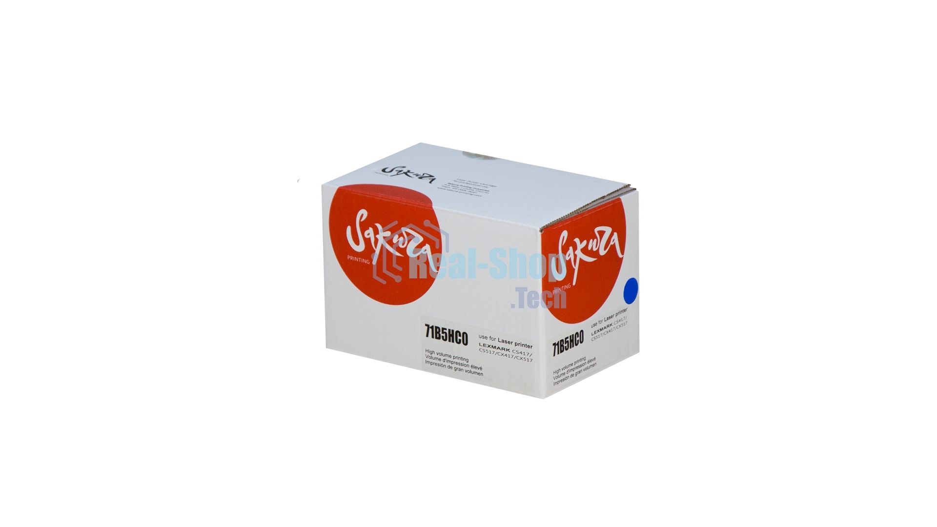 Картридж Sakura 71B5HC0 для Lexmark CS417dn/CS517de/CX417de/CX517de, синий, 3500 к.