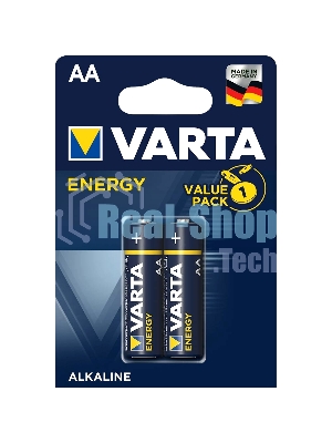 Батарейка Varta ENERGY LR6 AA BL2 Alkaline 1.5V (4106) (2/40/200) (2 шт.)