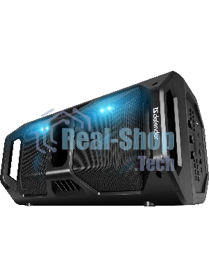 Портативная акустика Defender Rage 50 Вт Light/BT/FM/USB/LED/TWS черный