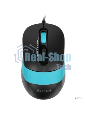Комплект клавиатура+мышь A4Tech FStyler F1010 проводной, USB, 1600 DPI, чёрный/синий